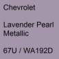 Preview: Chevrolet, Lavender Pearl Metallic, 67U / WA192D.